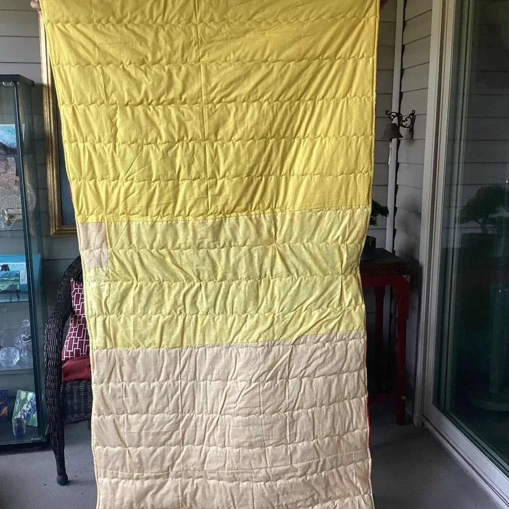NWT. Hand Crafted Colorful Patchwork Quilt ROYGBIV!